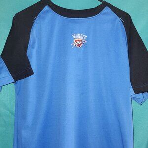 Blue/Black OKC Thunder T-Shirt, Size L